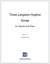 Three Langston Hughes Songs for Soprano and Piano Vocal Solo & Collections sheet music cover